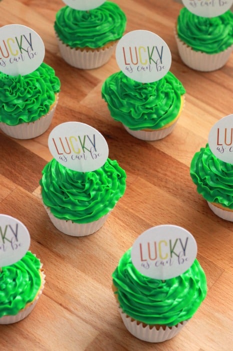 Lucky Cupcake Toppers