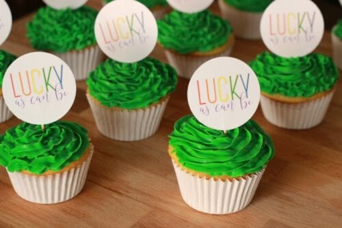 Lucky Cupcake Toppers