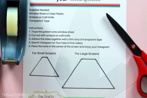How to Make a Hologram Using a Phone - The Crafty Blog Stalker