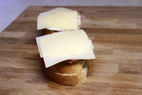 Cheese on sandwiches