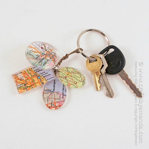 image of Map Keychain Charms