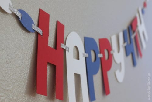 Make a simple 4th of July Banner perfect for Independence Day. You'll learn how to use the Alphabet Punch Board and link the letters of the banner together.