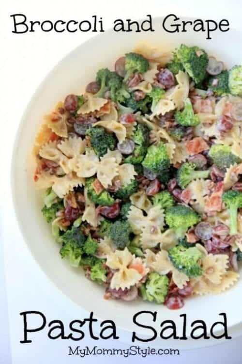 Broccoli and Grape Pasta Salad