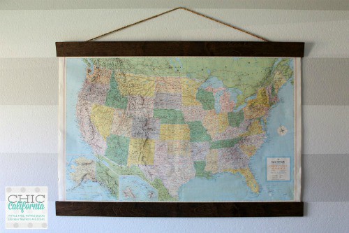 image of Vintage Map Hanger