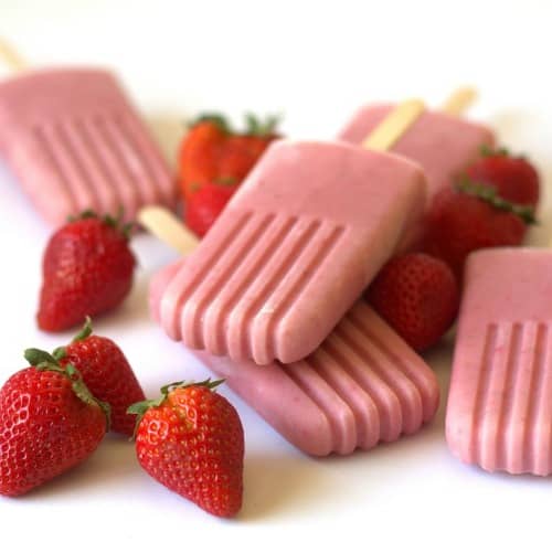 Strawberry Coconut Pops