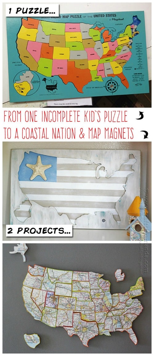 image of United States Map Puzzle Makeover