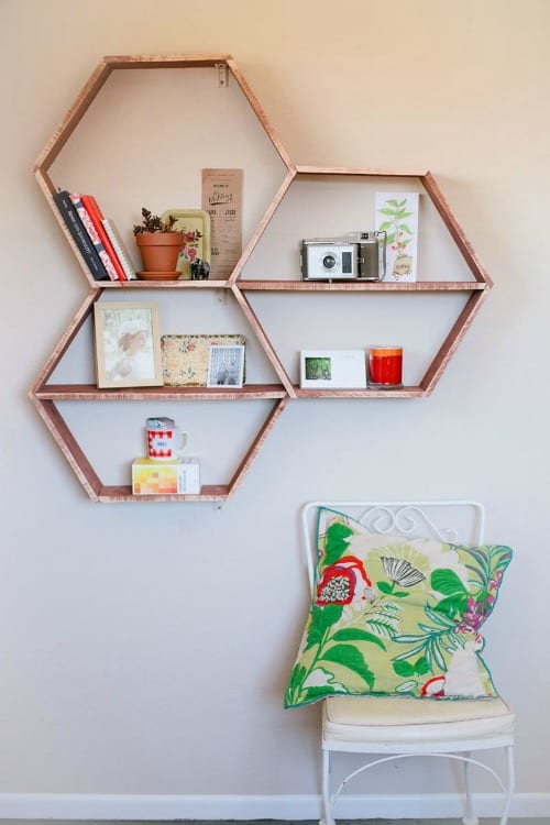 Honeycomb Shelves.