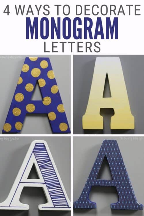 title image for How to Decorate Monogram Letters for Wall Decor