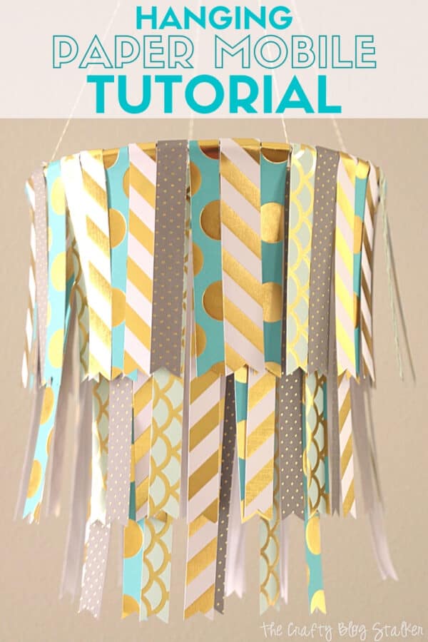 DIY Hanging Paper Mobile Craft | The Crafty Blog Stalker