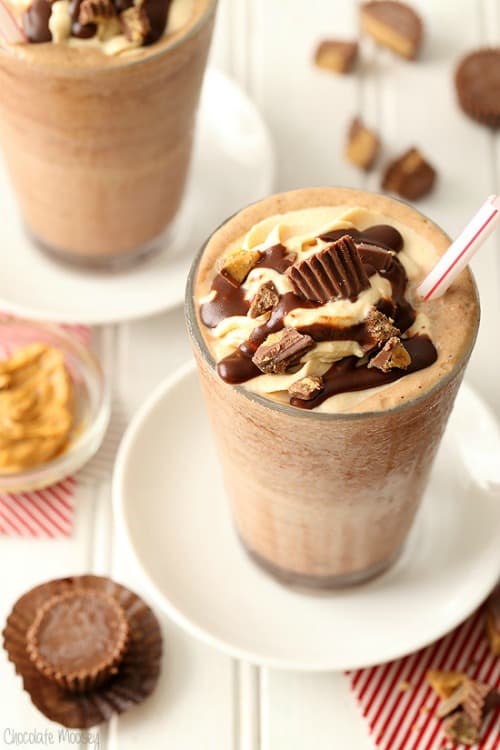 Peanut Butter Frozen Hot Chocolate