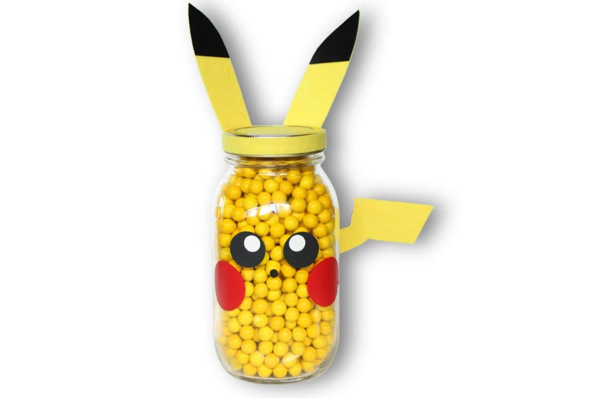 Pikachu Mason Jar