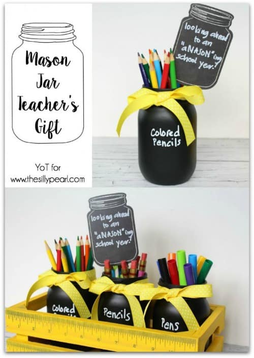 A collection of 31 back to school teacher gift ideas. Say thank you to your child's new teacher with any one of these simple DIY craft tutorials.