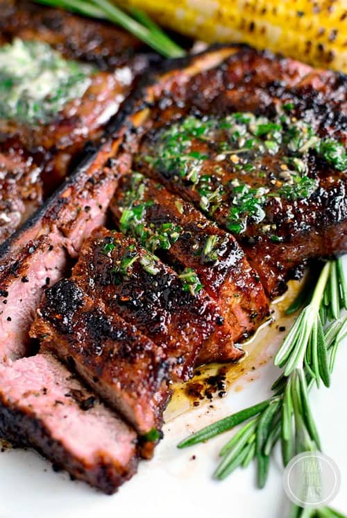 image of Grilled Steak with Herb Butter