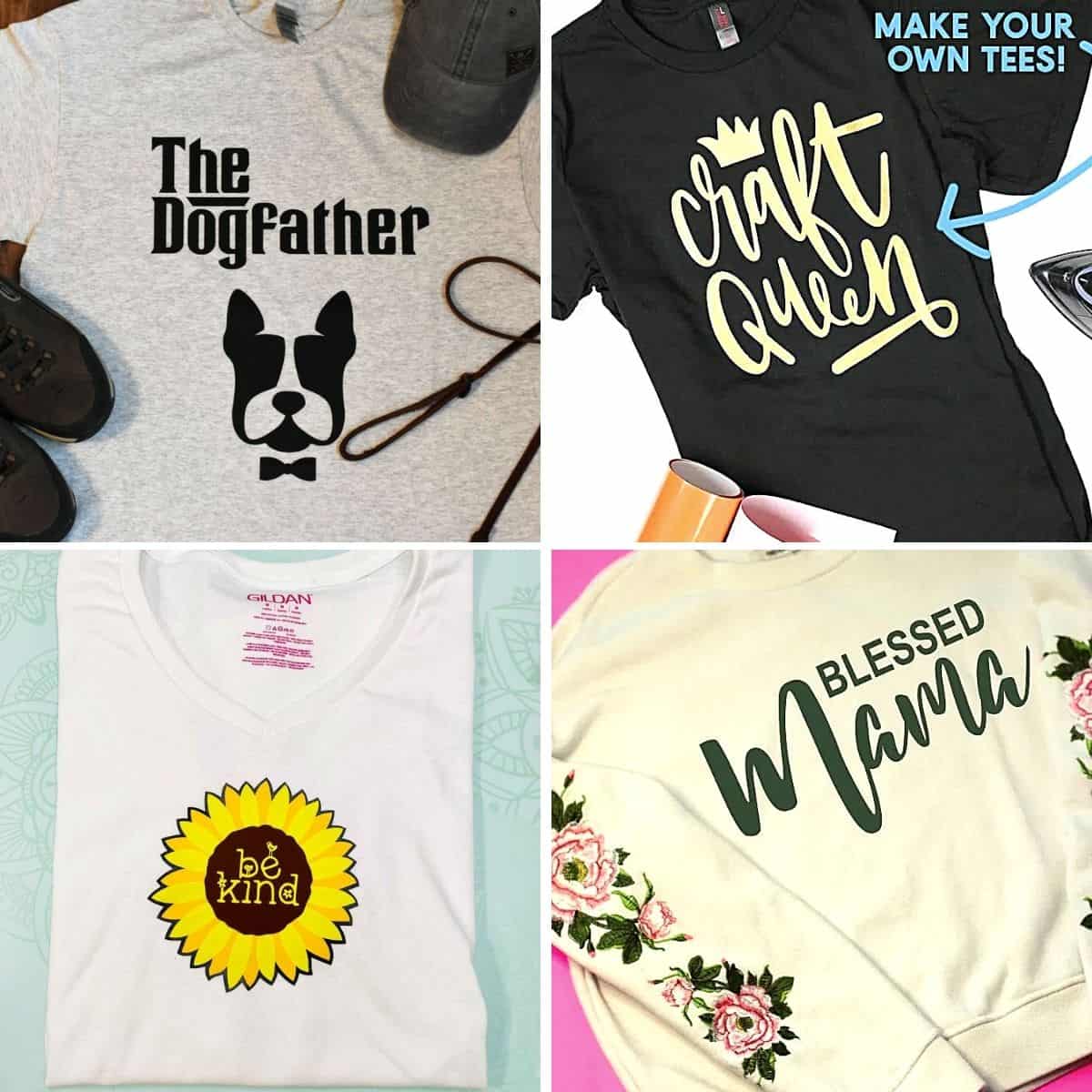 20 Heat Transfer Vinyl Shirts With Cute Designs - The Crafty Blog Stalker
