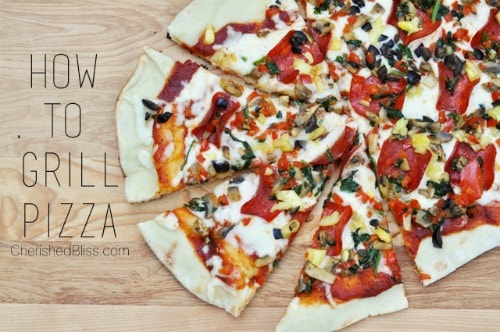 image of grilled pizza