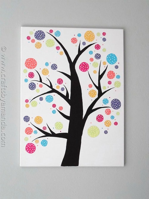 Polka Dot Circle Tree