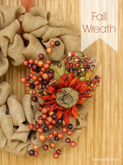 Fall Burlap Wreath