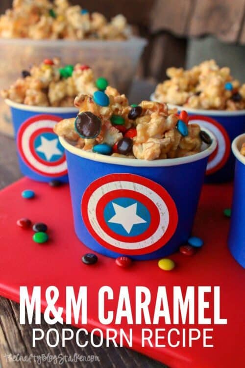 title image for How to Make M&M Caramel Popcorn Recipe