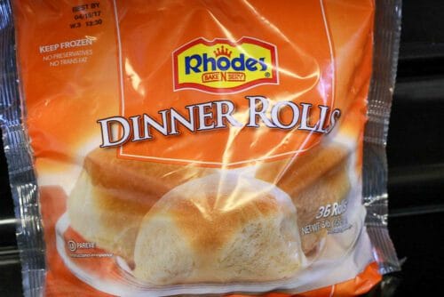 a package of rhodes dinner rolls