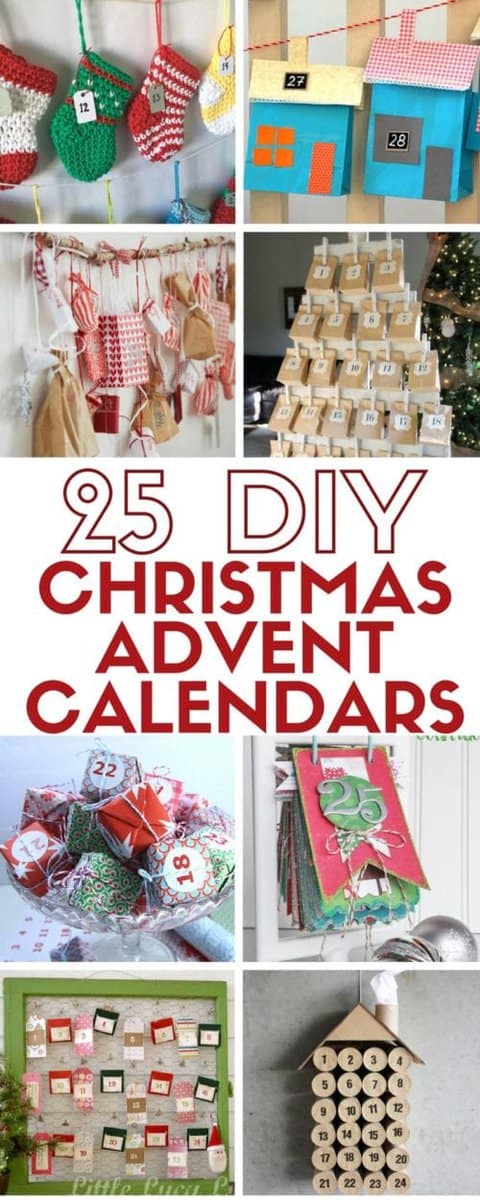 25 DIY Christmas Advent Calendar Tutorials - The Crafty Blog Stalker