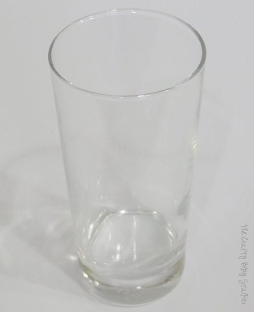 a drinking glass with a white background