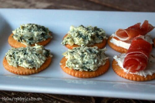 spinach and artichoke crackers