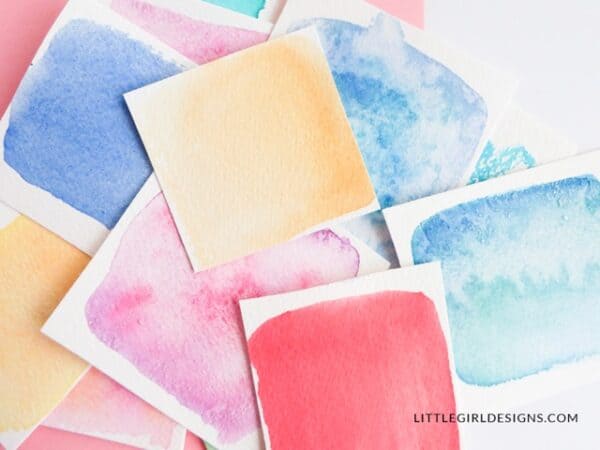 How to Make a Sewn Watercolor Card - The Crafty Blog Stalker