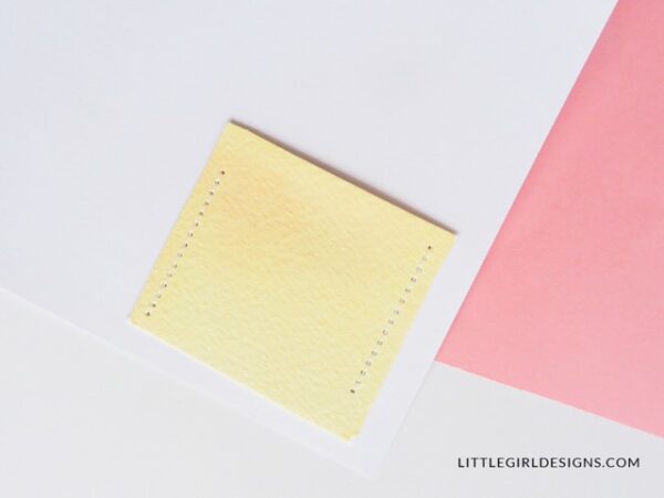 How to Make a Sewn Watercolor Card - The Crafty Blog Stalker