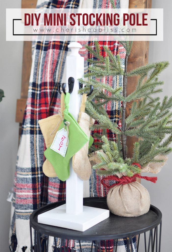 DIY Christmas Stocking Pole DIY Christmas Stocking Pole