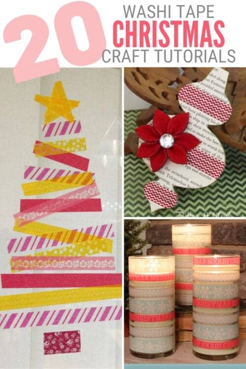 title image for 20 DIY Washi Tape Christmas Crafts