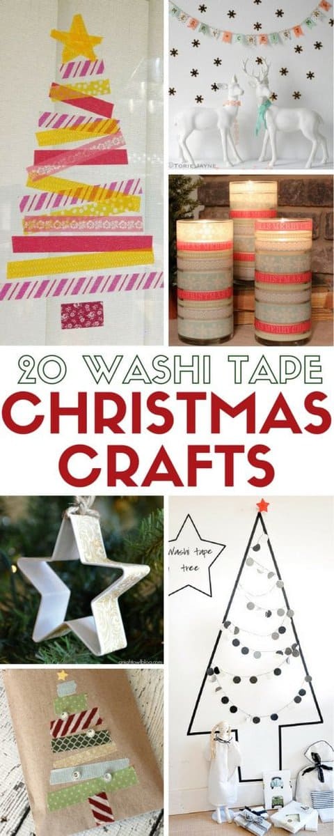 20 DIY Washi Tape Christmas Crafts | The Crafty Blog Stalker