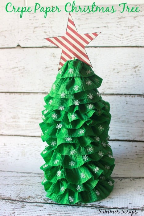 Crepe Paper Christmas Tree