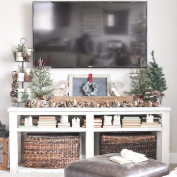 Take a tour of this beautiful, neutral Christmas Living Room.