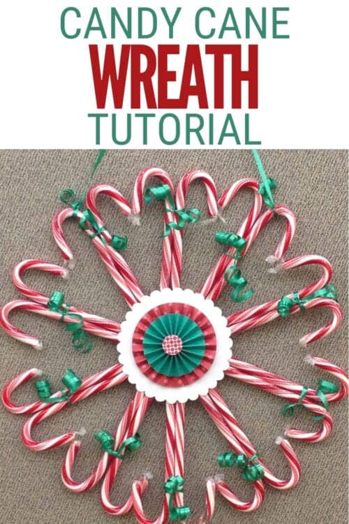 title image for How to Make a Candy Cane Wreath