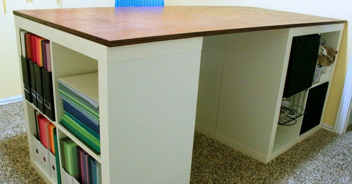 How To Make A Custom Craft Table The Crafty Blog Stalker