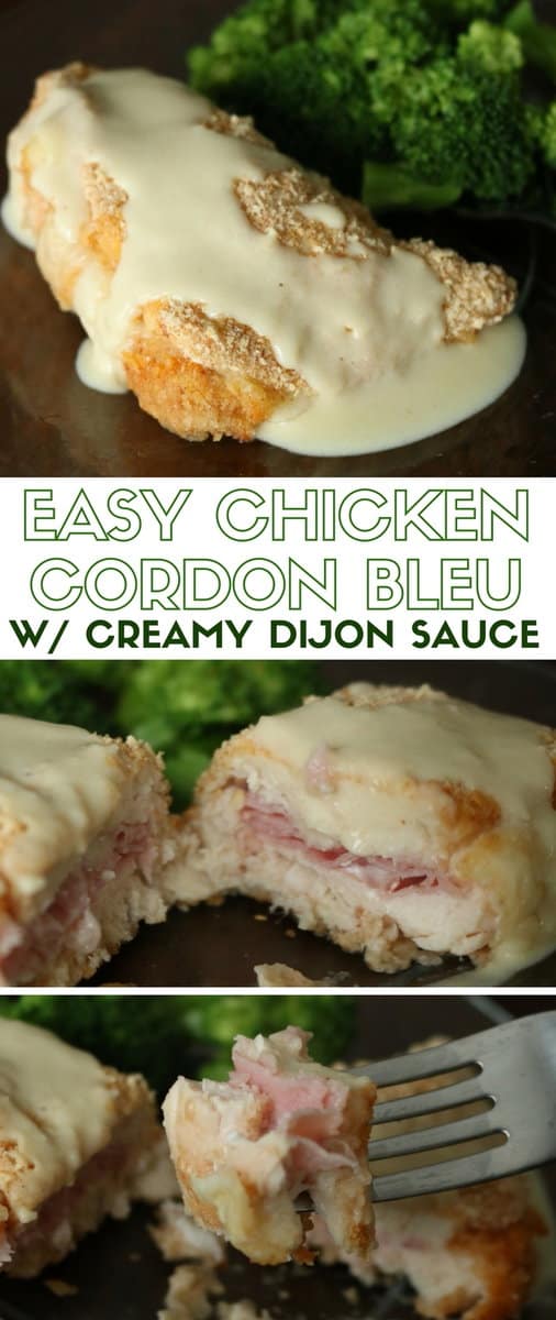 How To Make Easy Chicken Cordon Bleu With Creamy Dijon Sauce