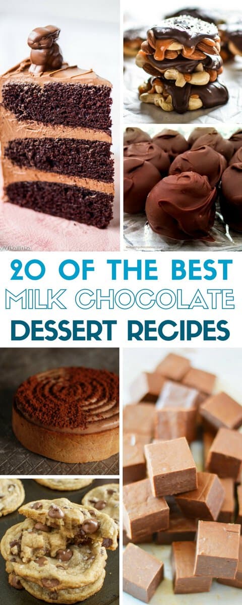 20 Best Milk Chocolate Dessert Recipes - The Crafty Blog Stalker