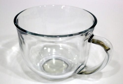 Clear Glass Mugs, 18 oz. 2 Pcs