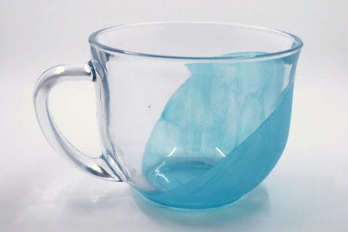 How to Paint Glass Coffee Mugs Permanently, a tutorial featured by top US craft blog, The Crafty Blog Stalker.