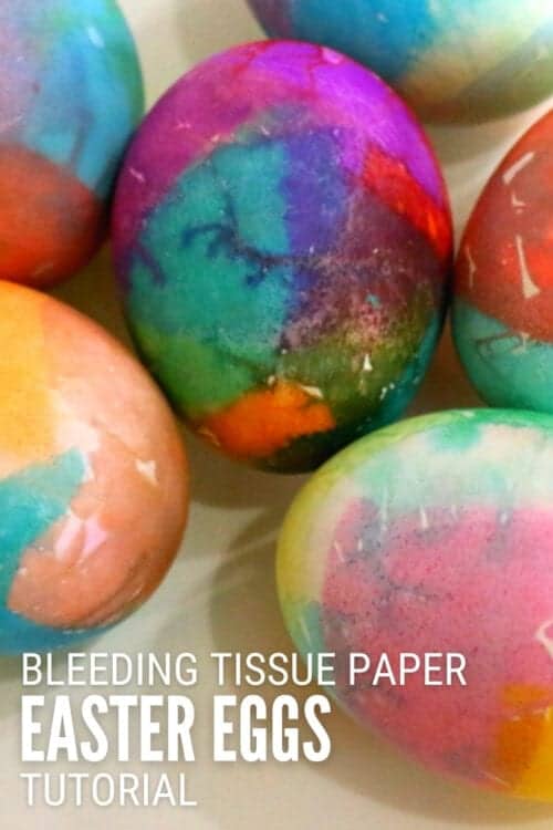 Tissue Paper Easter Eggs