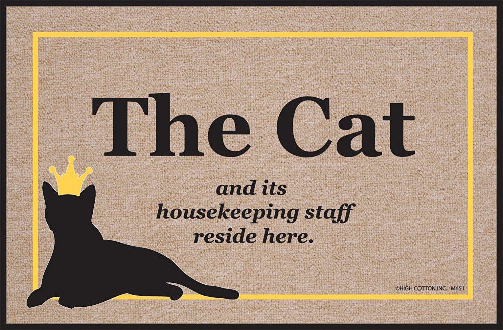 Cat Housekeeping Staff Doormat