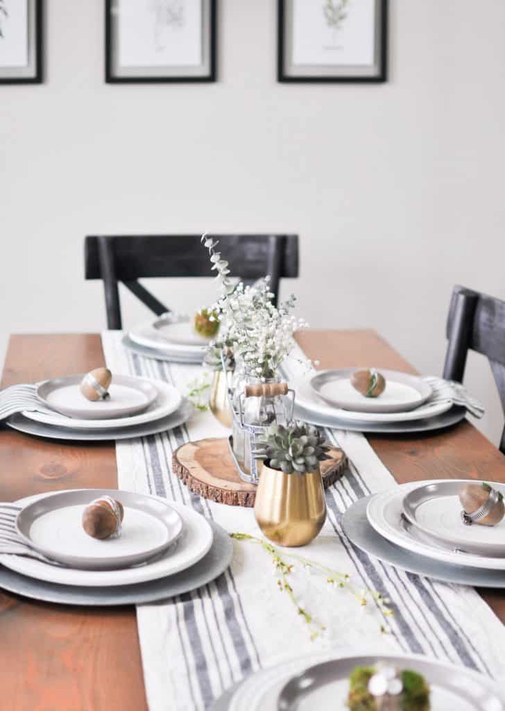 Simple Modern Easter Tablescape
