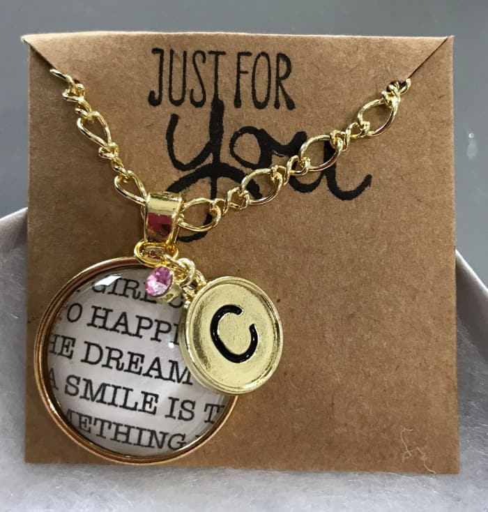 How to Make a Monogram Charm Necklace - The Crafty Blog Stalker