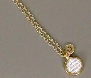How to Make a Gold Monogram Pendant Necklace - The Crafty Blog Stalker