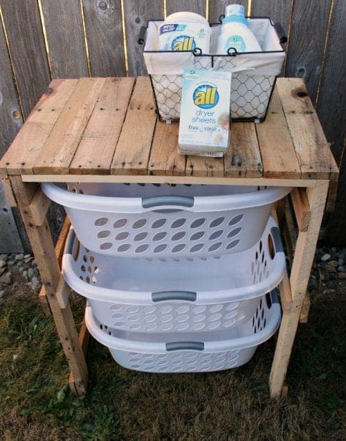 image of Pallet Laundry Shelf