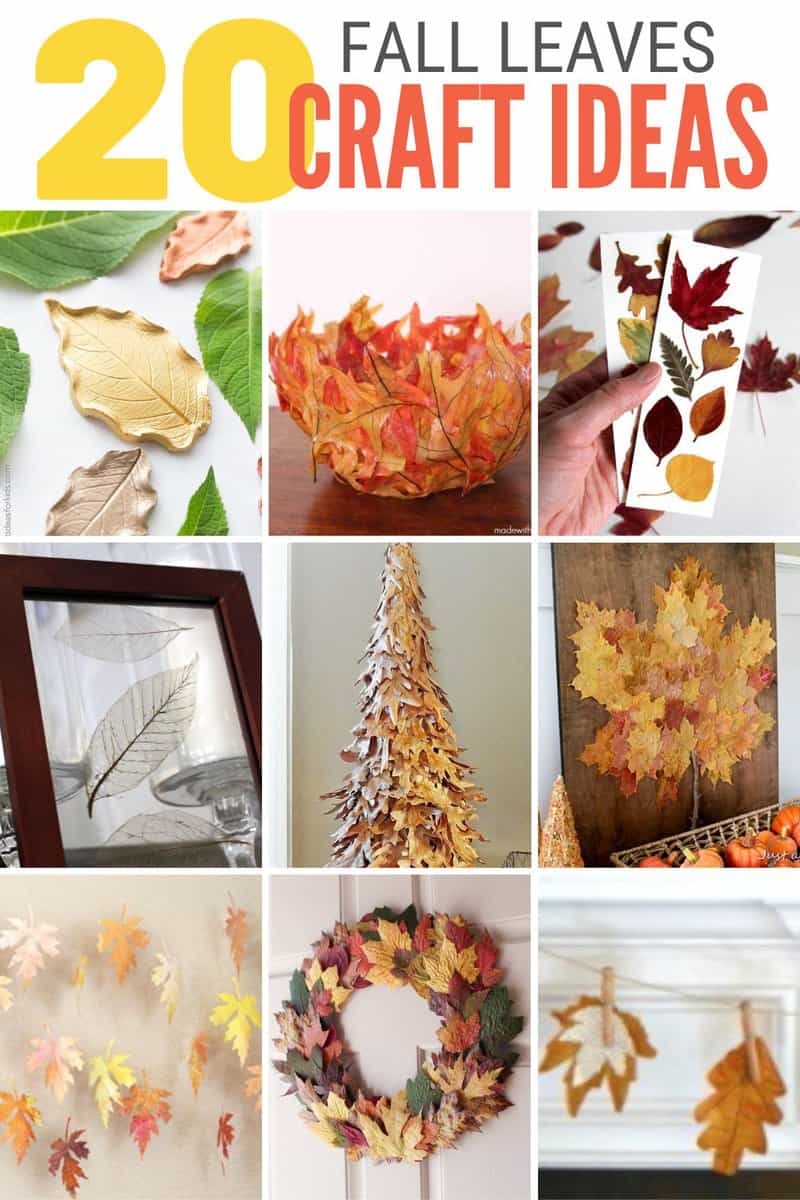 title image for 20 Amazing Fall Leaves Craft Ideas