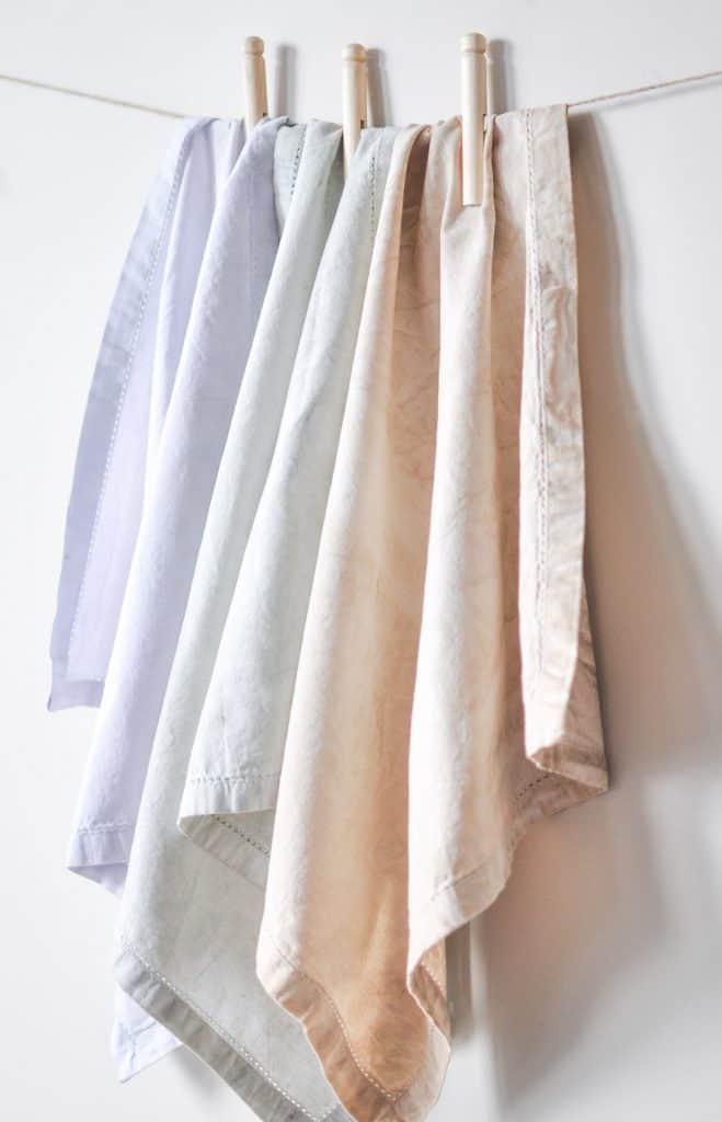 Enhance your next home decor project by learning how to dye fabric with milk paint and provide a timeless look for any project big or small!
