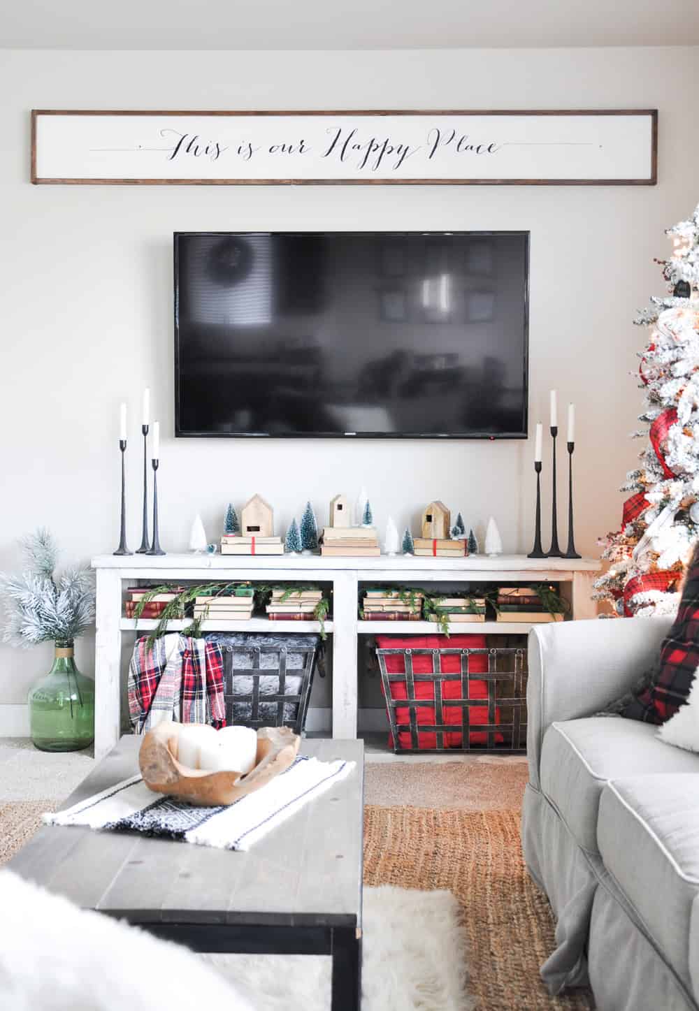Come take a peek into this Living Room all decorated for Christmas and get a few tips on Christmas Mantel Decor! 