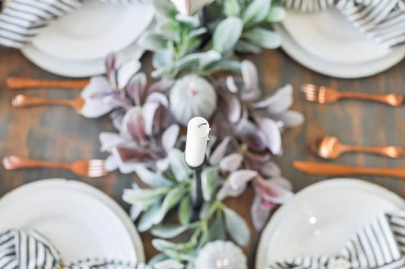 Last Minute Thanksgiving Tablescape - The Crafty Blog Stalker