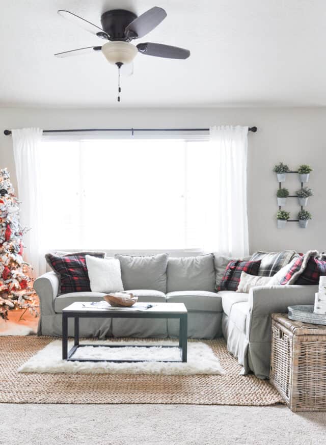 Simple Christmas Living Room Home Tour - The Crafty Blog Stalker